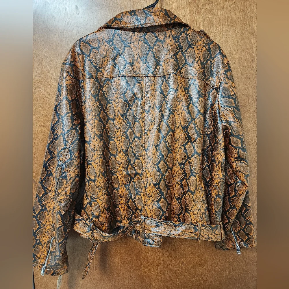 Levi's Women's Snake Print Jacket - Brownish Orangish - Picture 4 of 4